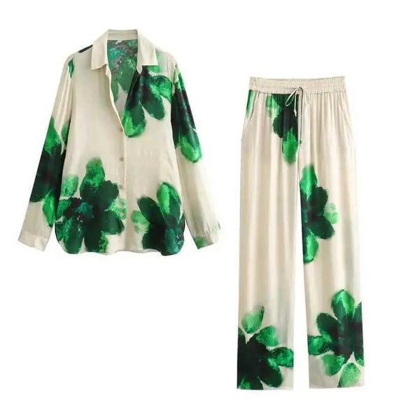 NWOT - Zara Floral Co-ord Set - Picture 1 of 3